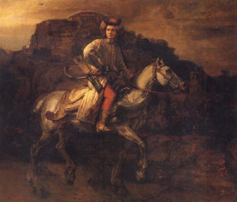 REMBRANDT Harmenszoon van Rijn The So called Polish Rider oil painting picture